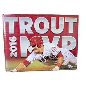 Mike Trout 2016 MVP Los Angeles Angles Bobblehead Sliding SGA 3 of 3 New